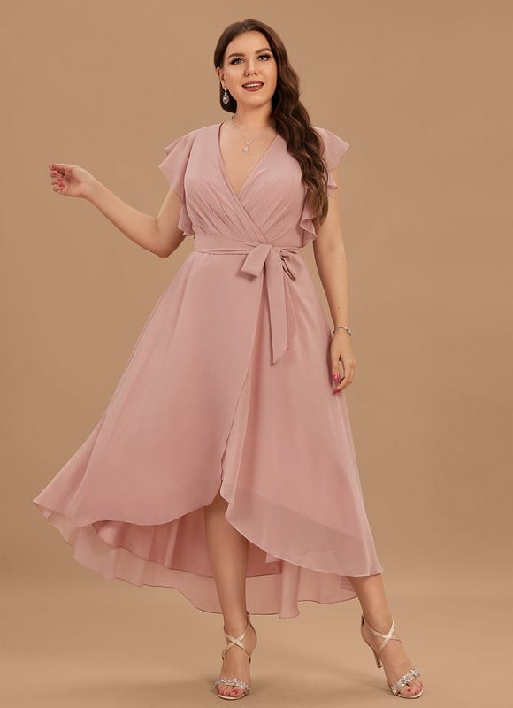 Robe Trapèze Flottante Verte - gallery 4