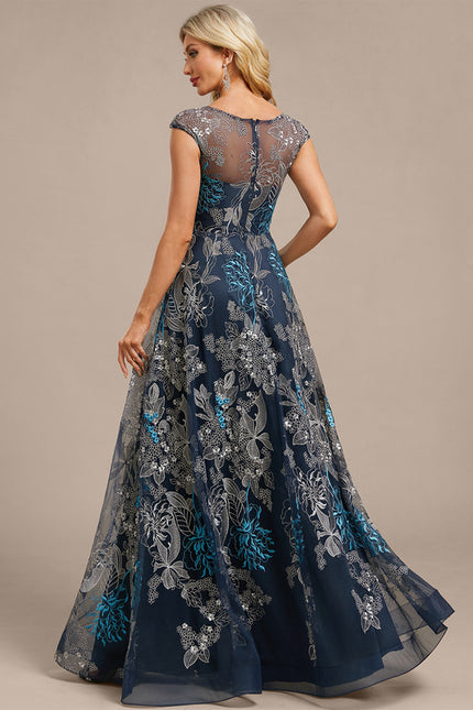 Robe Trapèze Élégance Floral Nuit - gallery 6