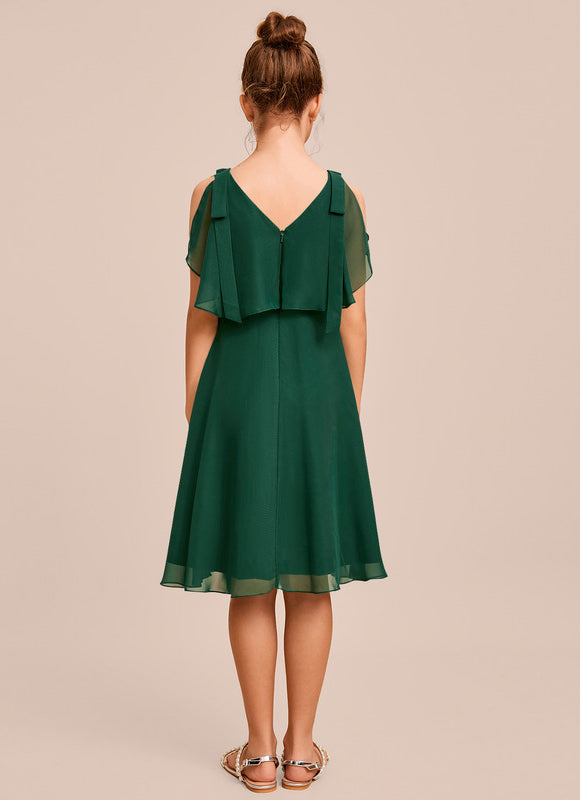 Robe Trapèze Éclat De Mousseline - gallery 1