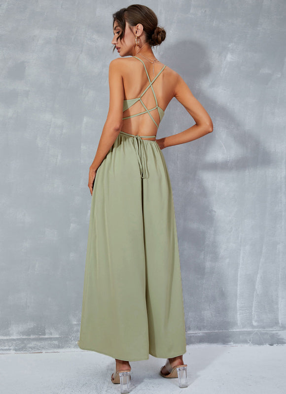 Robe Trapèze Verdure Élancée - gallery 2