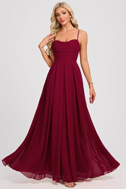 Robe Trapèze Élégance Cerise