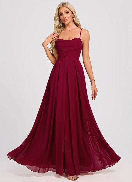 Robe Trapèze Élégance Cerise