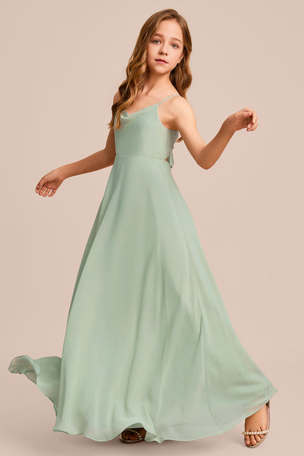 Robe Trapèze Aigue-Marine Élégante - gallery 1