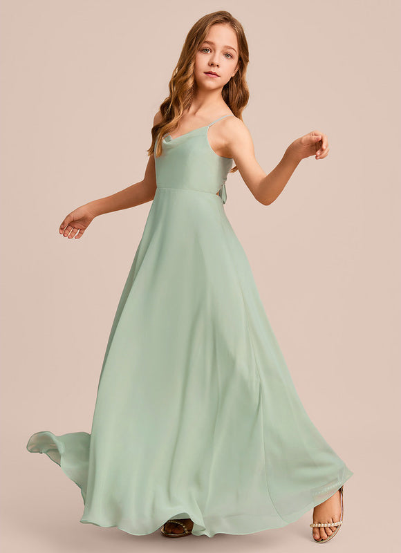 Robe Trapèze Aigue-Marine Élégante - gallery 1