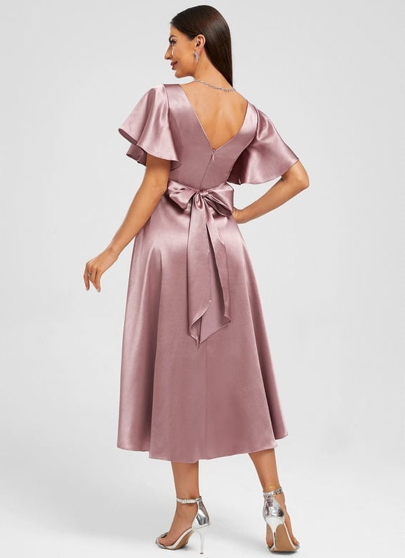 Robe Trapèze Asymétrique Chic - gallery 5
