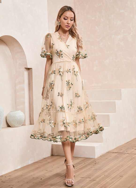 Robe Trapèze Florale Chic - gallery 1