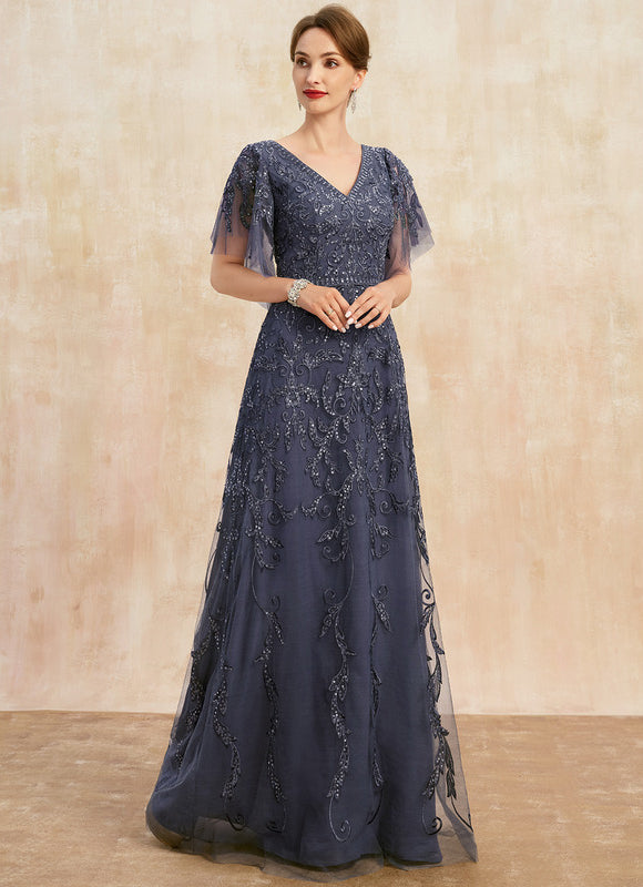 Robe Trapèze Élégance Tulle Cristal - gallery 4