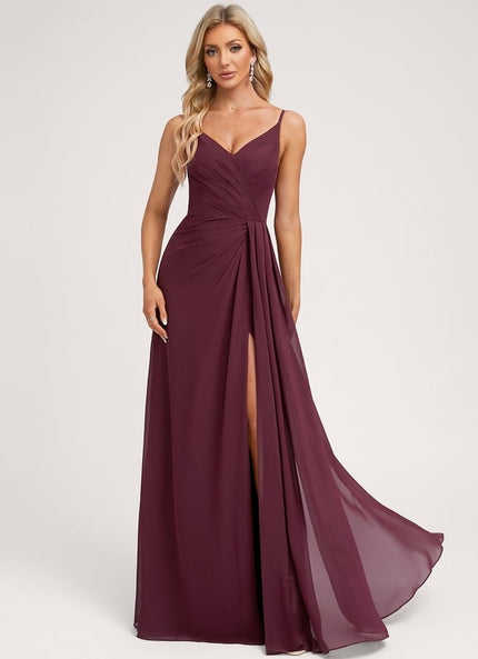 Robe Trapèze Mousseline Fendue
