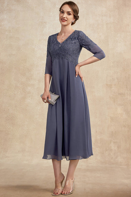Robe Trapèze Sérénité Grise - gallery 2