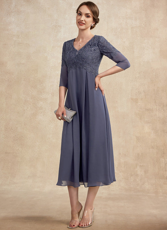 Robe Trapèze Sérénité Grise - gallery 2