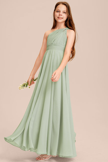 Robe Trapèze Verte Évanescente - gallery 4