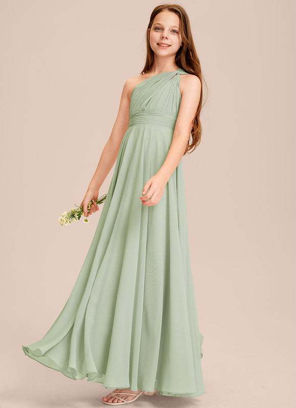 Robe Trapèze Verte Évanescente - gallery 4