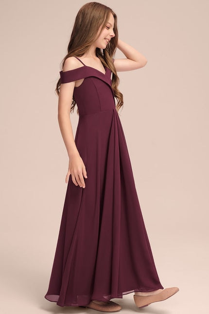 Robe Trapèze Rouge Velours Flottant - gallery 2