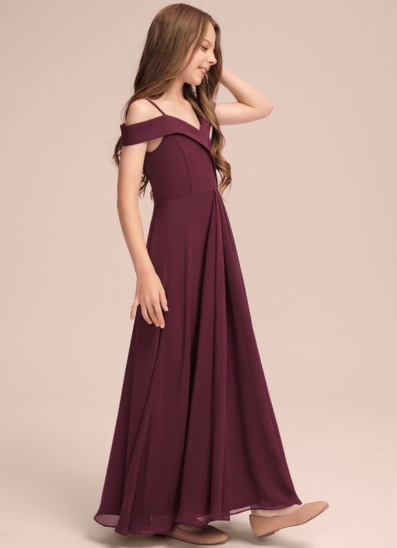 Robe Trapèze Rouge Velours Flottant - gallery 2