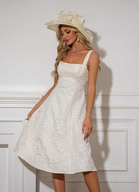 Robe Trapèze Midi Floral Chic - gallery 1