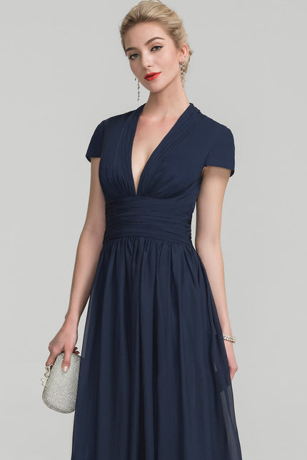 Robe Trapèze Élégante Mousseline - gallery 1