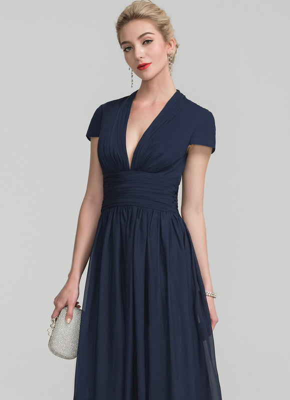 Robe Trapèze Élégante Mousseline - gallery 1