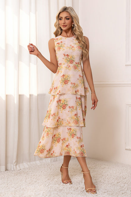 Robe Trapèze Florale Douce - gallery 5