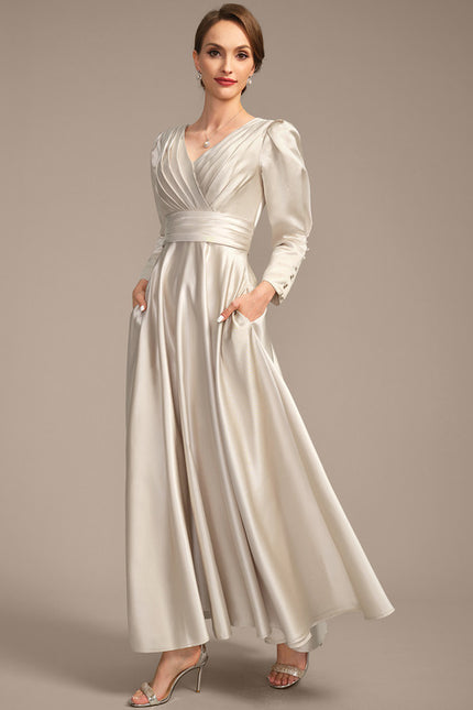 Robe Trapèze Lueur Satinée - gallery 4