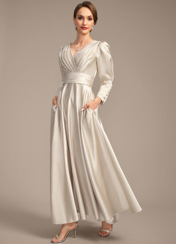 Robe Trapèze Lueur Satinée - gallery 4