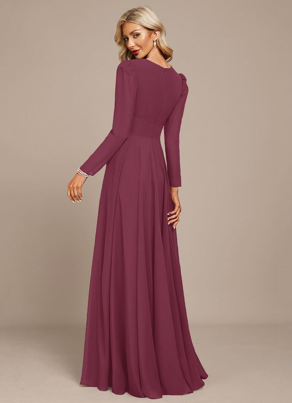 Robe Trapèze Gris Flottant - gallery 7
