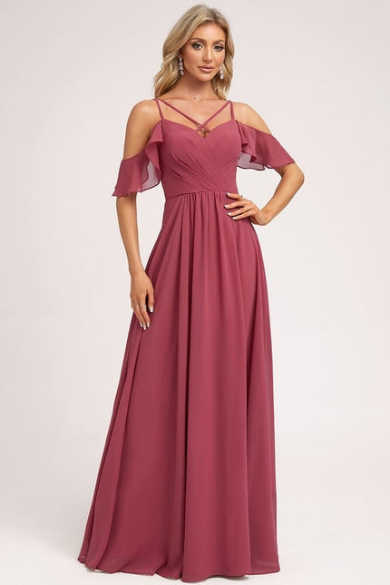 Robe Trapèze Aérienne Céleste - gallery 2