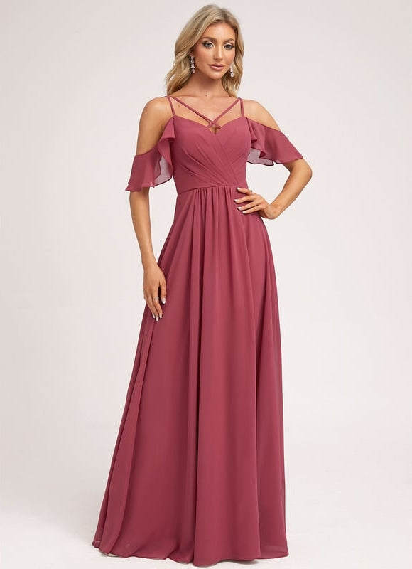Robe Trapèze Aérienne Céleste - gallery 2