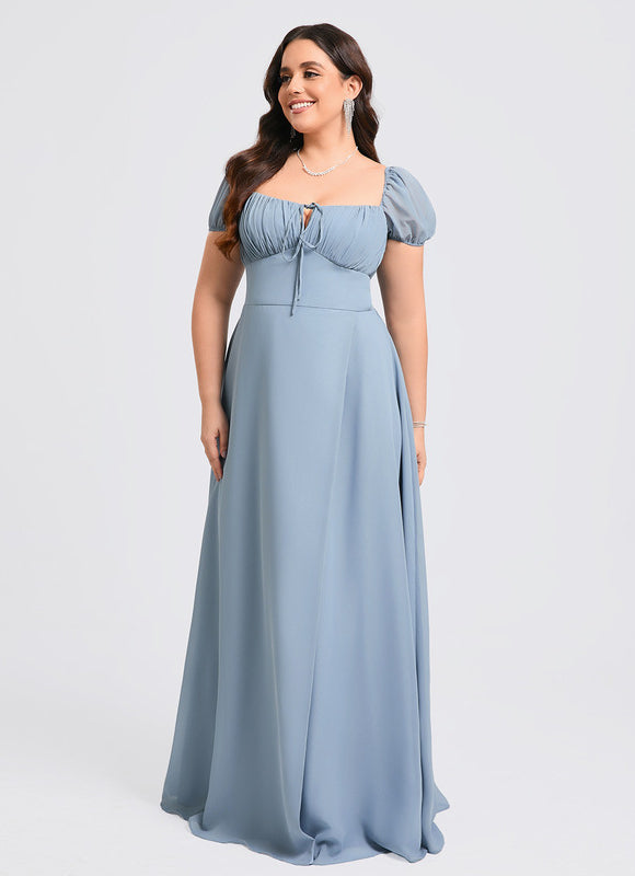 Robe Trapèze Flottante Aqua - gallery 8