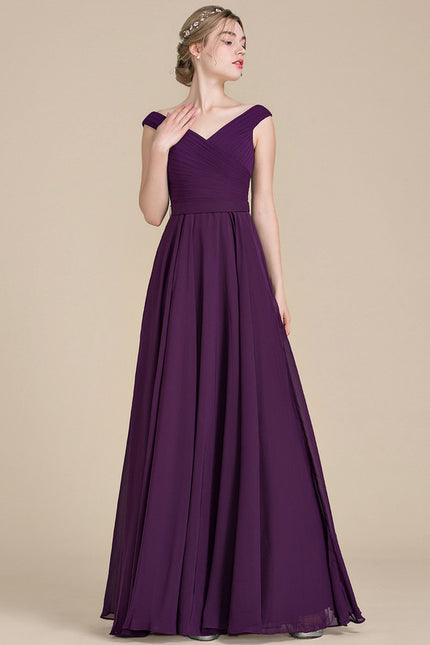 Robe Trapèze Sérénade Violette - gallery 2