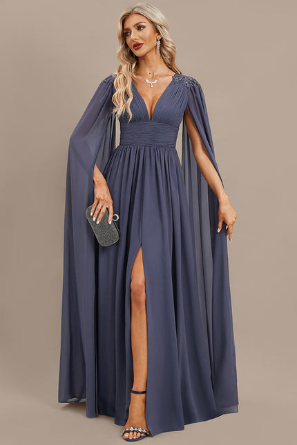 Robe Trapèze Nuit Céleste Satinée - gallery 4
