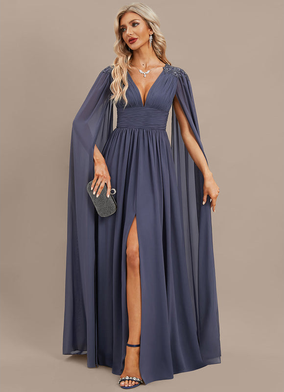 Robe Trapèze Nuit Céleste Satinée - gallery 4