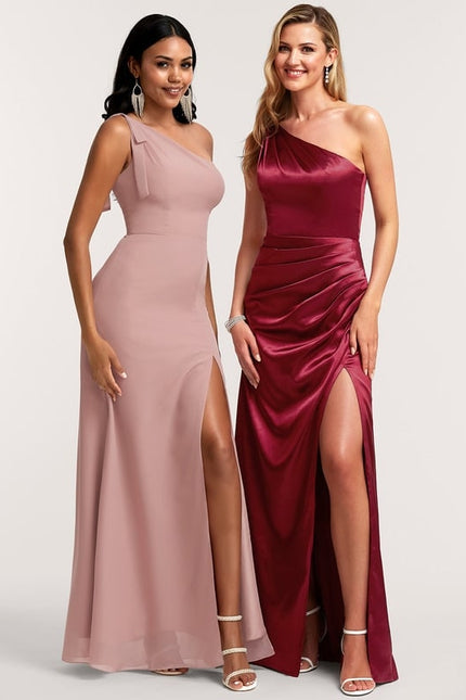 Robe Trapèze Rouge Satiné Chic - gallery 5