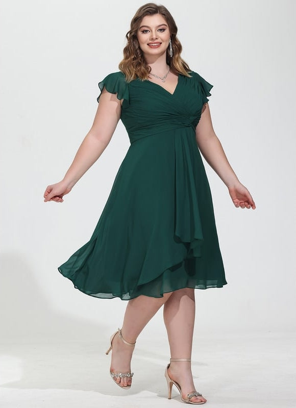 Robe Trapèze Drapé Élégant Chic - gallery 8