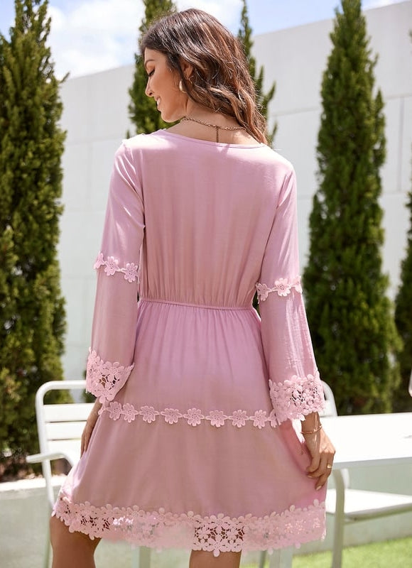 Robe Trapèze Fuchsia Chic - gallery 4