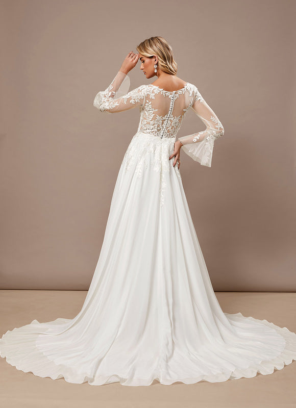 Robe De Mariee Trapeze Femme Ronde - gallery 6