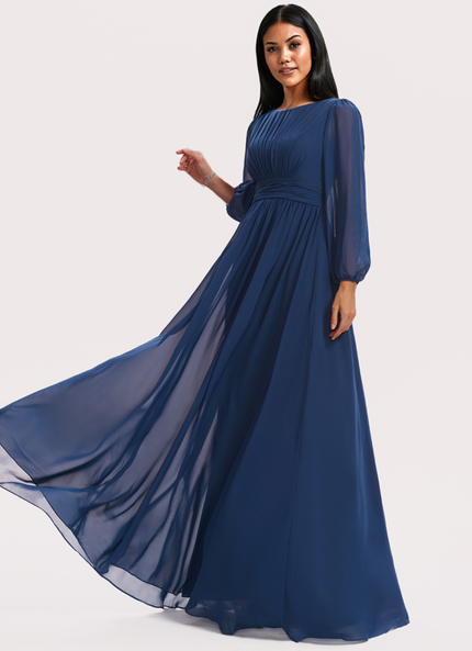 Robe Trapèze Élégance Aquatique