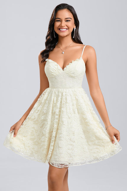 Robe Trapèze Écrue Chic