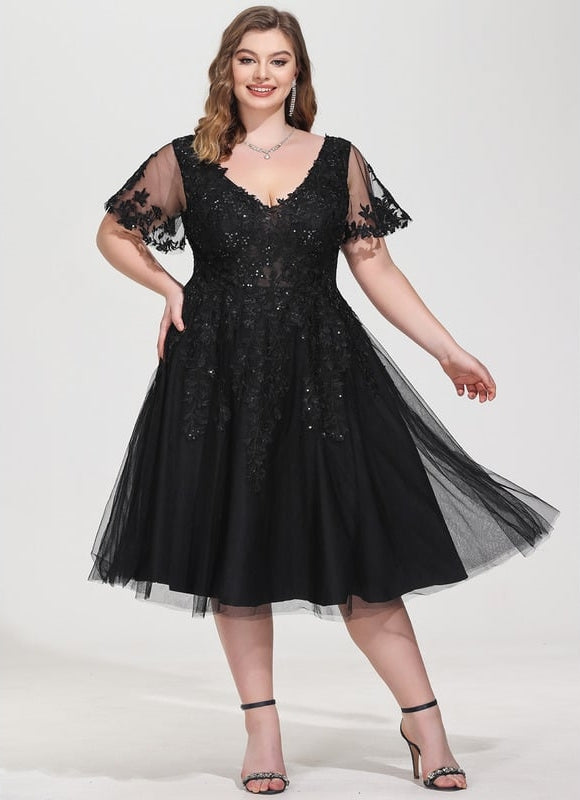 Robe Trapèze Élégance Mystérieuse - gallery 9