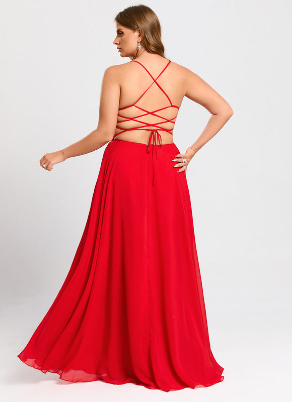 Robe Trapèze Élégance Rubis - gallery 7