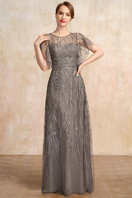 Robe Trapèze Élégance Argentée - gallery 4