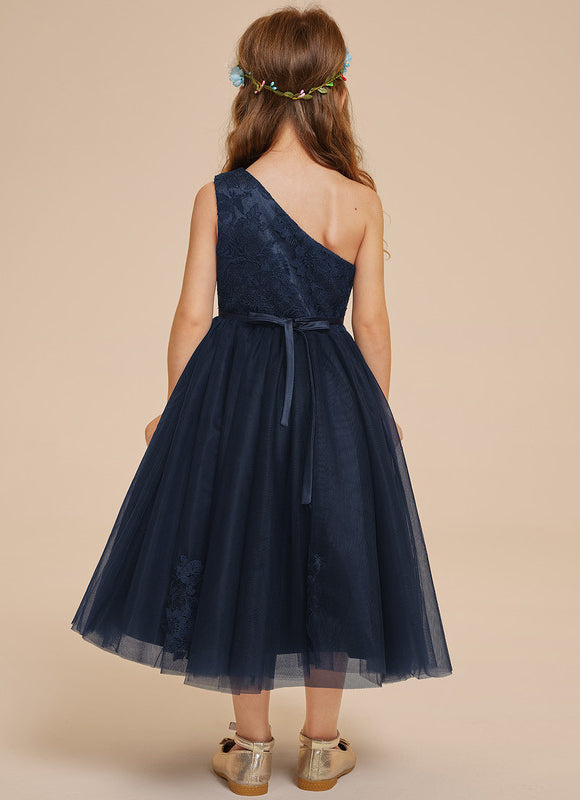 Robe Trapèze Tulle Asymétrique - gallery 5