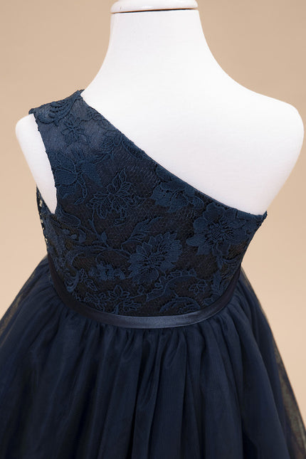 Robe Trapèze Tulle Asymétrique - gallery 7