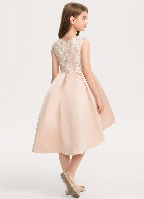 Robe Trapèze Cérémonielle Satinée - gallery 1