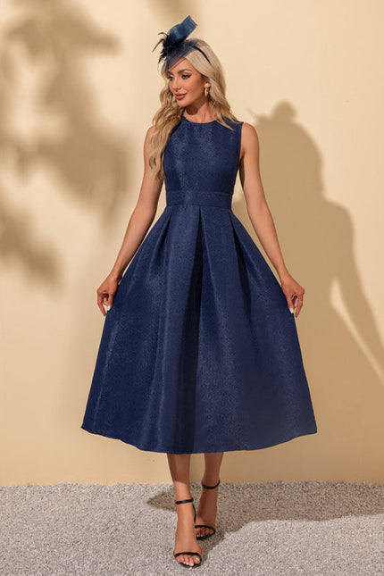 Robe Trapèze Midi Texturée - gallery 5