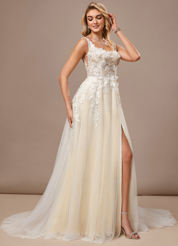 Robe Trapèze Tulle Élégante - gallery 3
