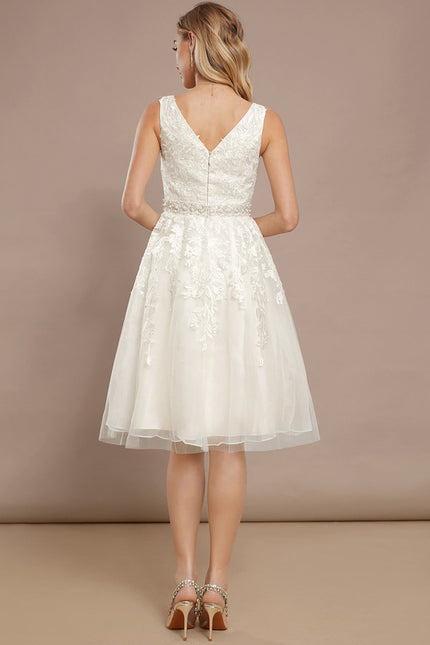 Robe Trapèze Élégance Tulle Satiné - gallery 5