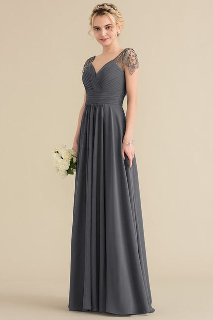 Robe Trapèze Longue Élégante - gallery 2