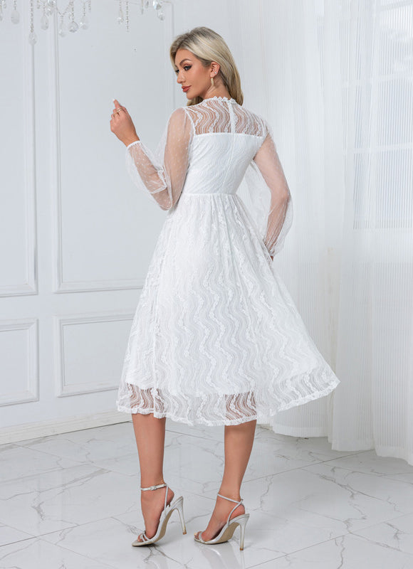 Robe Dentelle Trapeze - gallery 2