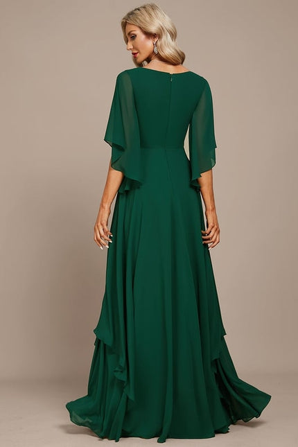 Robe Trapèze Émeraude Envolée - gallery 4