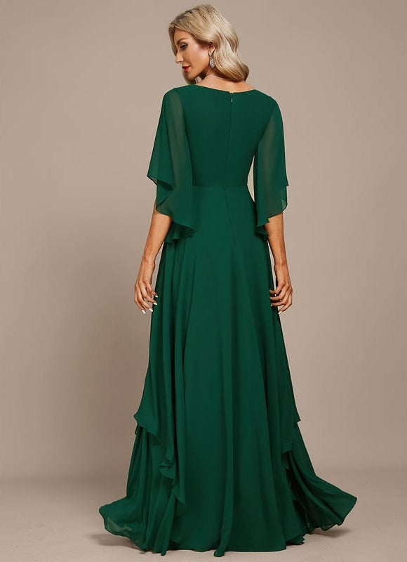 Robe Trapèze Émeraude Envolée - gallery 4